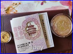 2019 Chinese Gold Coin Set, 3 Gram Of Pure Gold And 30 Gram Of Silver