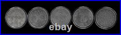 2020-2021 China One Tael Restrike 5 Piece 1oz Silver Coin Set DC-7547