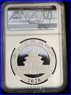 2020 CHINA 3 pc SET 30g. 999 FINE SILVER PROOF PANDA COINS. (3) DIFFERENT MINTS