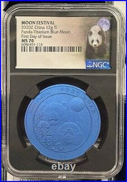 2020 China 1 oz Silver Moon Festival Panda 5 Coin Legacy Set NGC PF70 U. Cameo