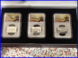 2020 China 5Y Forbidden City 600th Ann. 15g. 999 Silver NGC PF70 Full 3 Coin Set 2020 China 5Y Forbidden City 600th Ann. 15g. 999 Silver NGC PF70 Full 3 Coin Set
