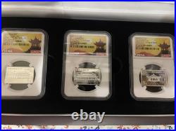2020 China 5Y Forbidden City 600th Ann. 15g. 999 Silver NGC PF70 Full 3 Coin Set 2020 China 5Y Forbidden City 600th Ann. 15g. 999 Silver NGC PF70 Full 3 Coin Set
