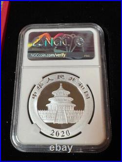 2020 China Panda Coin Series 3 Coin Set MS70 Song Lina Signed, in OGP with COA