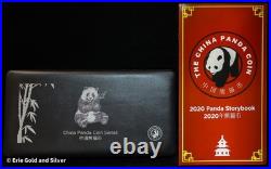 2020 China Silver Panda 3-Coin Set NGC MS 70 Song Lina Signed