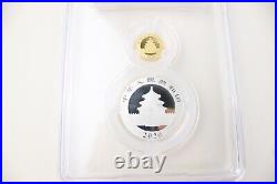 2020 Chinese 3 g gold panda + 30 g silver panda coin set LE of 200000