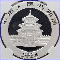 2020 Chinese Panda-First Releases 3 Coin Set 30g. 999 Fine Silver-NGC MS 70