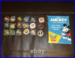 2020 Disney Mickey And Friends Wonder Mates Complete Set(18 coins) & Coin Book