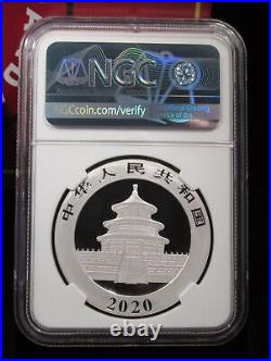 2020 NGC 1st Release Silver Chinese Panda 3 Coin Set in OGP with COA AQ493