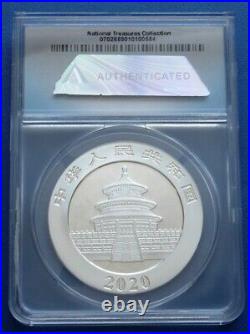 2020 Nat'l Treasures Collection Silver 3-coin Set. Canada China & Us. Anacs Ms70