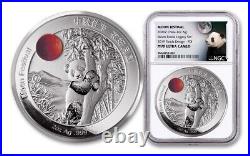 2020 Z China Panda 2 Oz Silver Proof Moon Festival Legacy Set Ngc Pr Pf 70 Fdoi