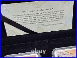 2021 (S) (Y) (G) China Silver Panda 3 Coin Set NGC MS70 FR Tong Fang Signature