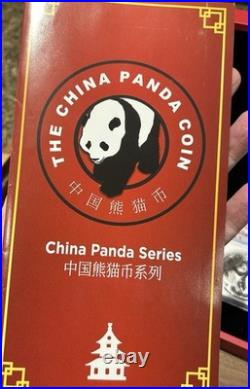 2022 China Silver Panda 3 Coin Box Set NGC MS70 Huang Qin SIGNED Privy Chinese