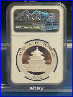 2022 China Silver Panda 3-Coin Set NGC MS70 Signed with COA & Display Box
