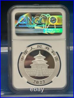 2022 China Silver Panda 3-Coin Set NGC MS70 Signed with COA & Display Box