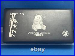 2022 China Silver Panda 3-Coin Set NGC MS70 Signed with COA & Display Box