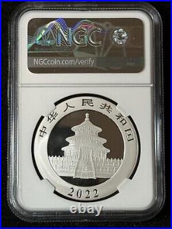 2022 (G) (Y) (S) China Silver Panda 3 PCS Coin NGC MS 70 Set Huang Qin SIGNED