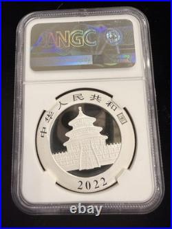 2022 (G) (Y) (S) NGC MS 70 China Silver Panda 3 Coin Box Set Huang Qin SIGNED