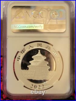 2022 MS70 Panda 3g. 999 Gold & 30g. 999 Silver 40TH Anniversary Set