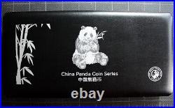 2022 NGC MS 70 China Silver Panda 3 Coin Box Set Huang Qin SIGNED Privy Chinese