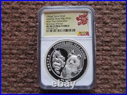 2022 (s) China New Year Panda 3 Coin Set Gold & Silver Uhr Fdi Ngc Pf 70 Ucam
