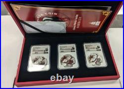 2023 30Gram China Silver Panda 3-Pc. Mint Set MS70 FDI Designer Tong Fang Signed 2023 30Gram China Silver Panda 3-Pc. Mint Set MS70 FDI Designer Tong Fang Signed