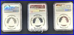 2023 30Gram China Silver Panda 3-Pc. Mint Set MS70 FDI Designer Tong Fang Signed 2023 30Gram China Silver Panda 3-Pc. Mint Set MS70 FDI Designer Tong Fang Signed