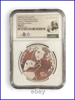 2023 40TH Anniversary China Panda Series Silver Coin Set