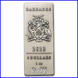 2023 Barbados 4 oz Silver American Eagle 4-Coin Antique Set SKU#280207