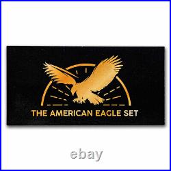 2023 Barbados 4 oz Silver American Eagle 4-Coin Antique Set SKU#280207