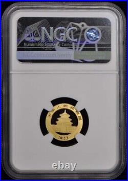 2023 China Gold Panda 5-Coin Set NGC MS70 1st Day Signed Silver Labels