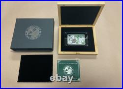 2023 China Panda 40th Anniversary Silver Set Coin with a 2 oz Bar