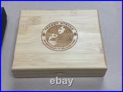 2023 China Panda 40th Anniversary Silver Set Coin with a 2 oz Bar
