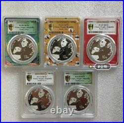 2023 China Panda Set Silver Coin MS70 PCGS First Day Mark Collection