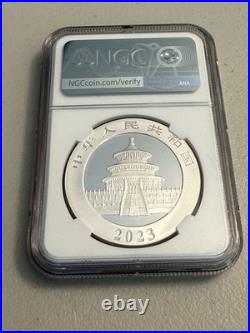 2023 (S) (Y) (G) China Silver Panda 3-Coin Set NGC MS70 Tong Fang FDOI Box & COA