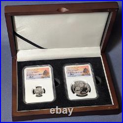 2023(Z) China Platinum 2 Coin Panda Set NGC PF70 UCAM Struck Shenzhen FDOI Fang 2023(Z) China Platinum 2 Coin Panda Set NGC PF70 UCAM Struck Shenzhen FDOI Fang