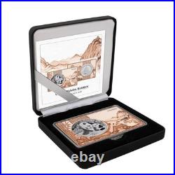 2024 1 oz China Panda Silver Coin with Copper Bar Set