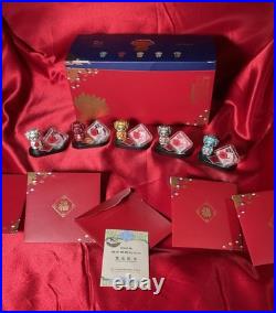 2024 CHINA Lunar New Year celebration 5x8 gram Silver Coin in Rare OGP BOX SET