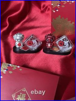 2024 CHINA Lunar New Year celebration 5x8 gram Silver Coin in Rare OGP BOX SET