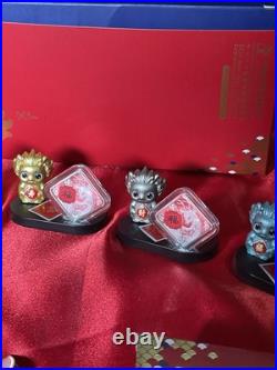 2024 CHINA Lunar New Year celebration 5x8 gram Silver Coin in Rare OGP BOX SET