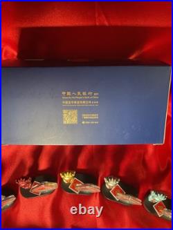2024 CHINA Lunar New Year celebration 5x8 gram Silver Coin in Rare OGP BOX SET
