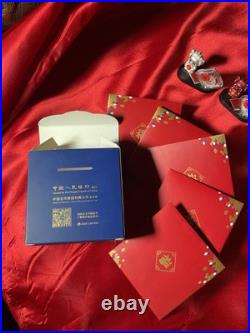 2024 CHINA Lunar New Year celebration 5x8 gram Silver Coin in Rare OGP BOX SET