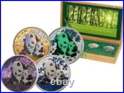 2024 China Panda 4 x 30g Silver Prestige Coin Set
