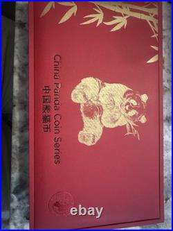 2024 China Panda Bullion Silver Coin 3 Coin Set 30g. 999 10 Yuan FDI