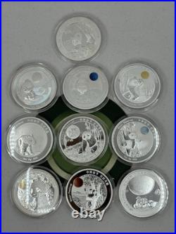 2025 1Oz Silver Moon Festival Panda 10-Piece Set 2015-2024 Designs intl Customer
