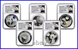 2025 2-Oz Silver Moon Festival Panda 10-Piece Legacy Proof Set NGC PF70UC