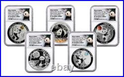 2025 2-Oz Silver Moon Festival Panda 10-Piece Legacy Proof Set NGC PF70UC