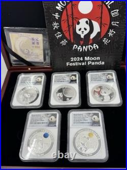 2025 2-Oz Silver Moon Festival Panda 10-Piece Legacy Proof Set NGC PF70UC