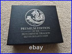 2025 CHINESE SILVER DRAGON COIN IN A BAR 2 Oz + 1 Oz Set Coin 10 Yuan In Hand