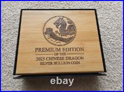 2025 CHINESE SILVER DRAGON COIN IN A BAR 2 Oz + 1 Oz Set Coin 10 Yuan In Hand