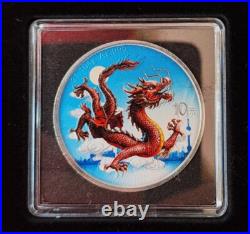 2025 China 2x10 Yuan Dragon Great Wall Night&Day color 2x1oz Silver ONLY 888Set